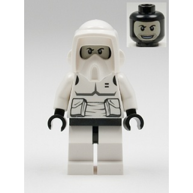 imperial scout trooper - printed black head dark bluish gray torso print