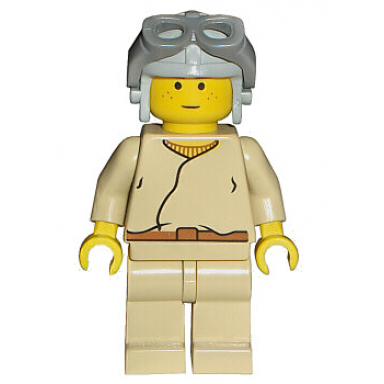anakin skywalker light gray aviator cap