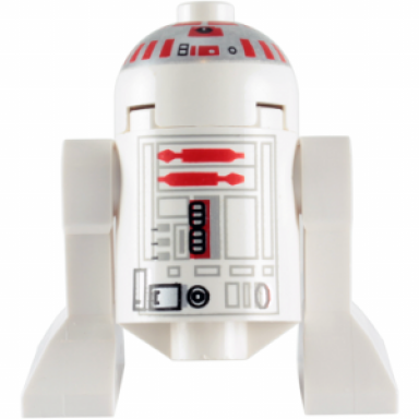 astromech droid r5-d4 - dome head with short red stripes