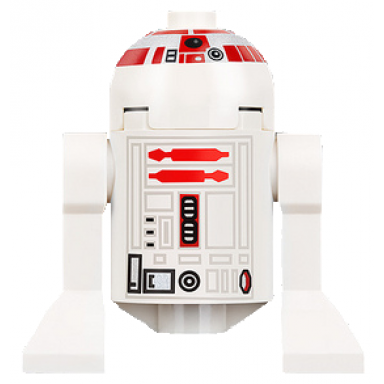 astromech droid r5-d4 - dome head with long red stripes