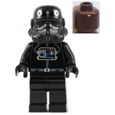imperial tie fighter pilot - brown head