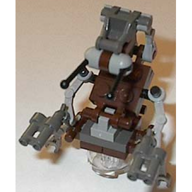 droideka destroyer droid - brown light gray and dark gray