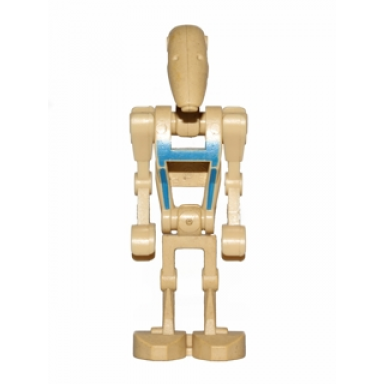 battle droid pilot - tan torso with blue insignia angled arms