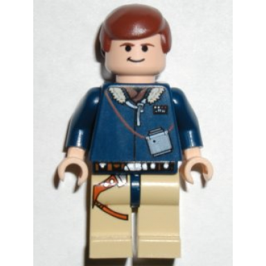 han solo - light nougatreddish brown hair tan legs
