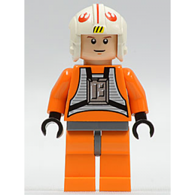 luke skywalker - light nougat x-wing pilot suit simple torso and helmet 2010