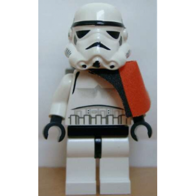sandtrooper - orange pauldron solid survival backpack no dirt stains helmet with solid mouth pattern and solid yellow head