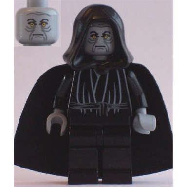 emperor palpatine - light bluish gray head light bluish gray hands