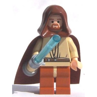 obi-wan kenobi - trans-light blue light-up lightsaber