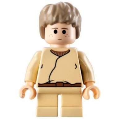 anakin skywalker - short legs short tousled hair reddish brown belt