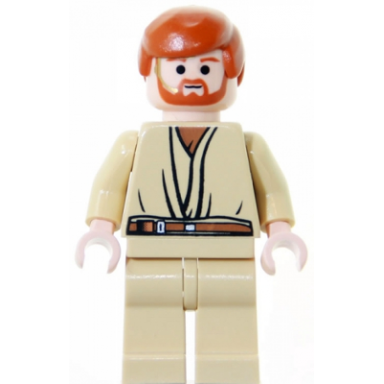 obi-wan kenobi - light nougat dark orange hair tan legs gold headset
