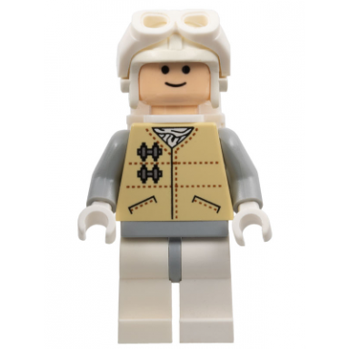 hoth rebel - light nougat head white visor goggles
