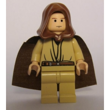 obi-wan kenobi - young light nougat brown hood and cape tan legs