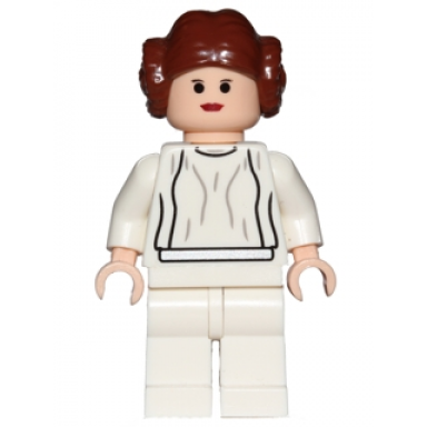 princess leia - light nougat white dress big eyes