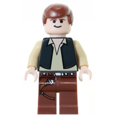 han solo - light nougat black vest