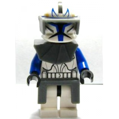 clone trooper captain rex 501st legion phase 1 - dark bluish gray visor pauldron and kama large eyes