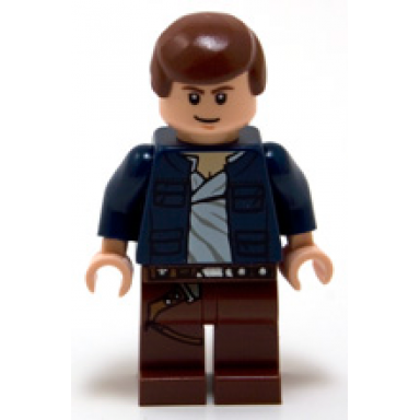 han solo reddish brown legs with holster pattern open jacket