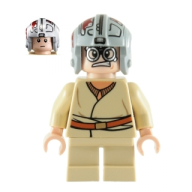 anakin skywalker - short legs light bluish gray helmet