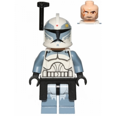 clone trooper commander wolffe 104th battalion wolfpack phase 1 - black rangefinder and kama sand blue markings large eyes