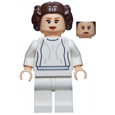 princess leia white dress big eyelashes