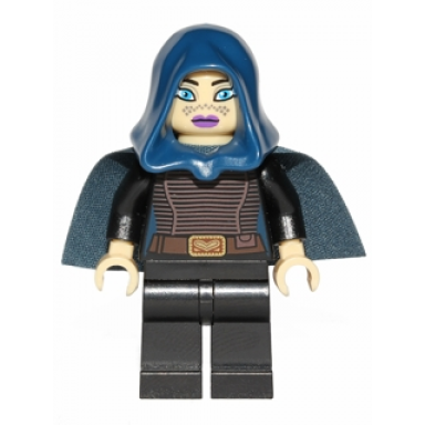 barriss offee - dark blue cape and hood