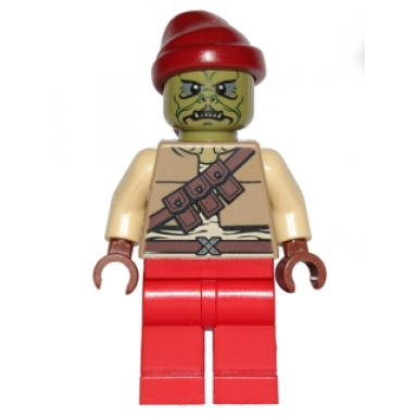 kithaba klatooinian skiff guard - dark tan vest
