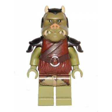 gamorrean guard - olive green dark tan hips