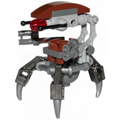droideka destroyer droid - pearl dark gray arms mechanical