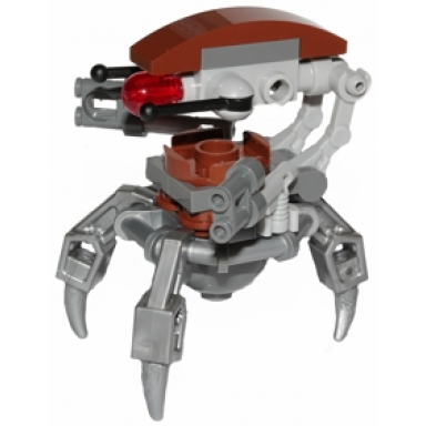 droideka destroyer droid - flat silver arms mechanical