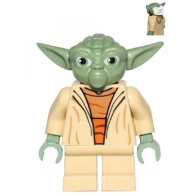 yoda - clone wars white hair torso with back print