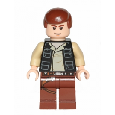 han solo reddish brown legs with holster pattern vest with pockets