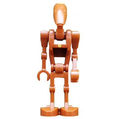 battle droid commander - dark orange with dot angled arm and straight arm