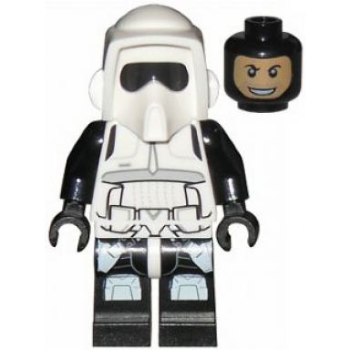 imperial scout trooper - printed black head and legs