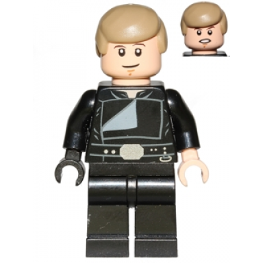 luke skywalker jedi master endor dark tan hair smile open mouth