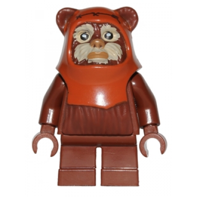 wicket ewok with tan face paint pattern