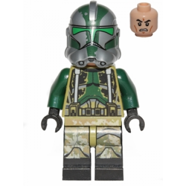 clone trooper commander gree 41st elite corps phase 2 - kashyyyk camouflage scowl