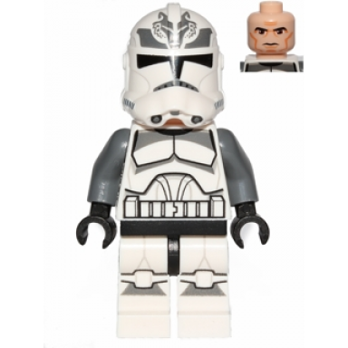 clone trooper 104th battalion wolfpack phase 2 - dark bluish gray markings large eyes