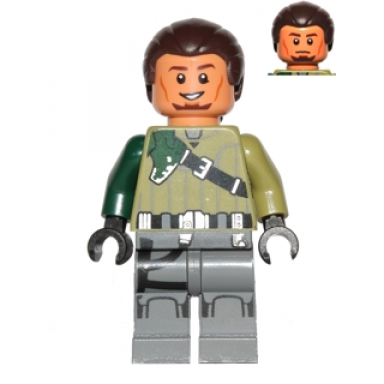 kanan jarrus - dark brown hair and eyebrows