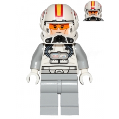 clone trooper pilot phase 2 - light bluish gray arms and legs light nougat head
