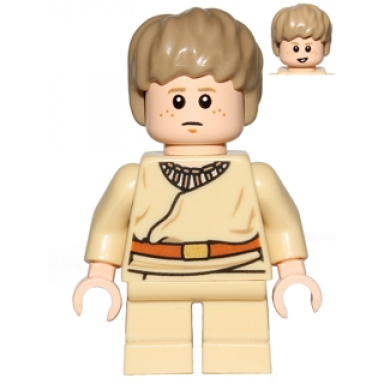 anakin skywalker - short legs short tousled hair belt with pouches on back