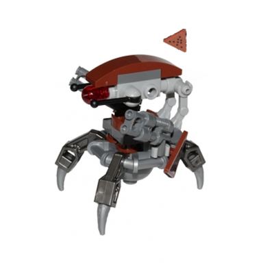 droideka destroyer droid - reddish brown triangles with stickers