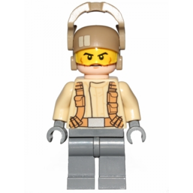 resistance trooper - tan jacket frown cheek lines