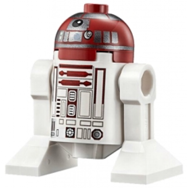 astromech droid r4-p17 - silver band around dome black outline rectangles