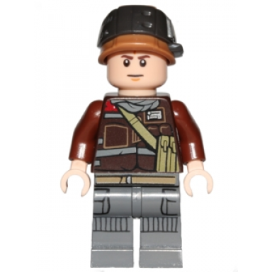 rebel trooper - light nougat head helmet with pearl dark gray band private calfor