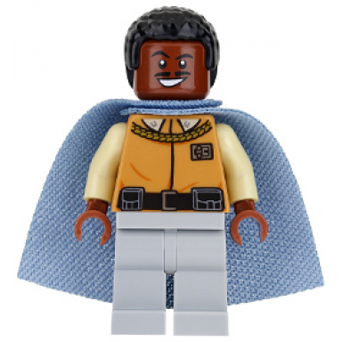 lando calrissian - general insignia light bluish gray legs