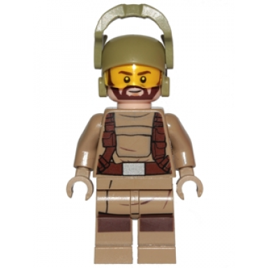 resistance trooper - dark tan hoodie jacket harness beard helmet with chin guard