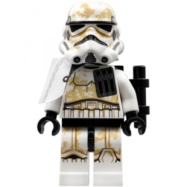 sandtrooper sergeant - white pauldron ammo pouch dirt stains survival backpack