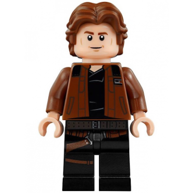 han solo black legs with holster pattern brown jacket with black shoulders