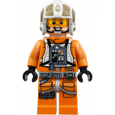 rebel pilot y-wing jon dutch vander gold leader - printed legs headset