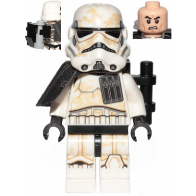 sandtrooper enlisted - black pauldron ammo pouch dirt stains survival backpack