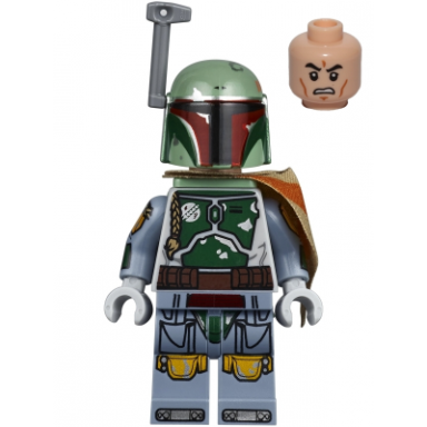 boba fett - pauldron helmet jet pack printed arms and legs clone head